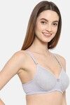 Floret Padded Non-Wired Full Coverage T-Shirt Bra - Cool Grey — thumbnail 4